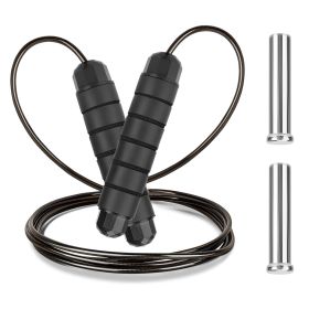 3M/9.84FT Jump Rope Length Adjustable Skip Ropes w/ Steel Rope Two Iron Blocks Anti-Skip Foam Handle Grip For Crossfit Workout Gym Aerobic Exercise Bo