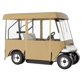 VEVOR Golf Cart Enclosure, 4-Person Golf Cart Cover, 4-Sided Fairway Deluxe, 300D Waterproof Driving Enclosure with Transparent Windows, Fit for