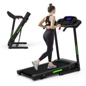 Foldable Treadmill with Incline, Folding Treadmill for Home Electric Treadmill Workout Running Machine, Handrail Controls Speed, Pulse Monitor,AP