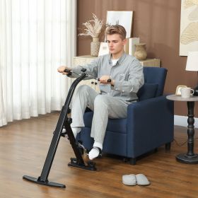 Seated Pedal Exerciser, Foldable Leg Exercise Bike with LCD Monitor for Seniors Elderly Rehabilitation Recovery Therapy