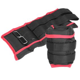 Ankle Weights Set 2.2/4.4LBS Pair Wrist Arm Ankle Weight with Iron Sandbags Fillings Length Adjustable Strap For Workout Physical Therapy Strength Tra (Option: 5LBS)